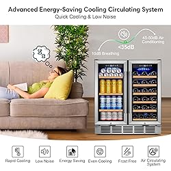 30" Wine and Beverage Refrigerator - Dual Zone Wine