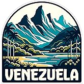Venezuela Sticker 4 Inch City Travel Souvenir Destination - Waterproof Vinyl Decal for Laptop Water Bottle Car Tumbler - Durable Aesthetic Long-Lasting Stickers for Adults ID44990