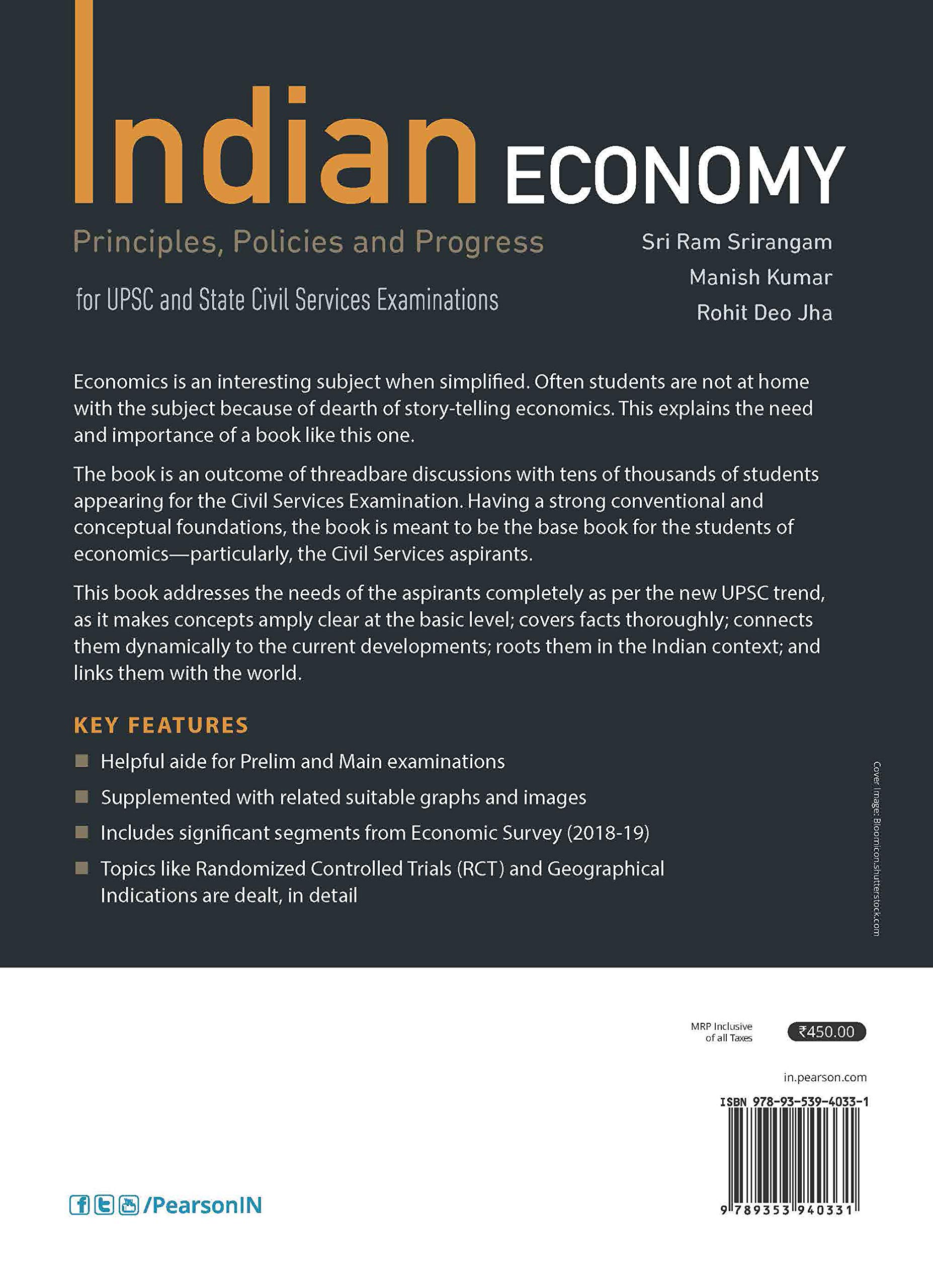 Indian Economy Principles Policies And Processes Srirangam Sri Ram Books