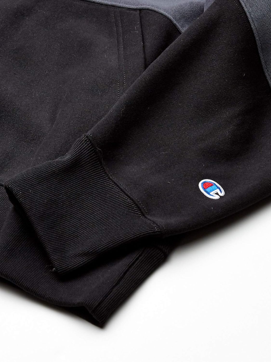 Champion LIFE Men's Reverse Weave Colorblock 1/2 Zip Mock Neck: Clothing