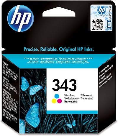 HP 343 Tri-color Inkjet Print Cartridge C8766EE Cyan Magenta Yellow Original