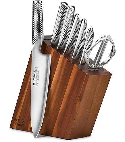 Amazon.com: Global Takashi 7 piece Knife Block Set - Lightweight