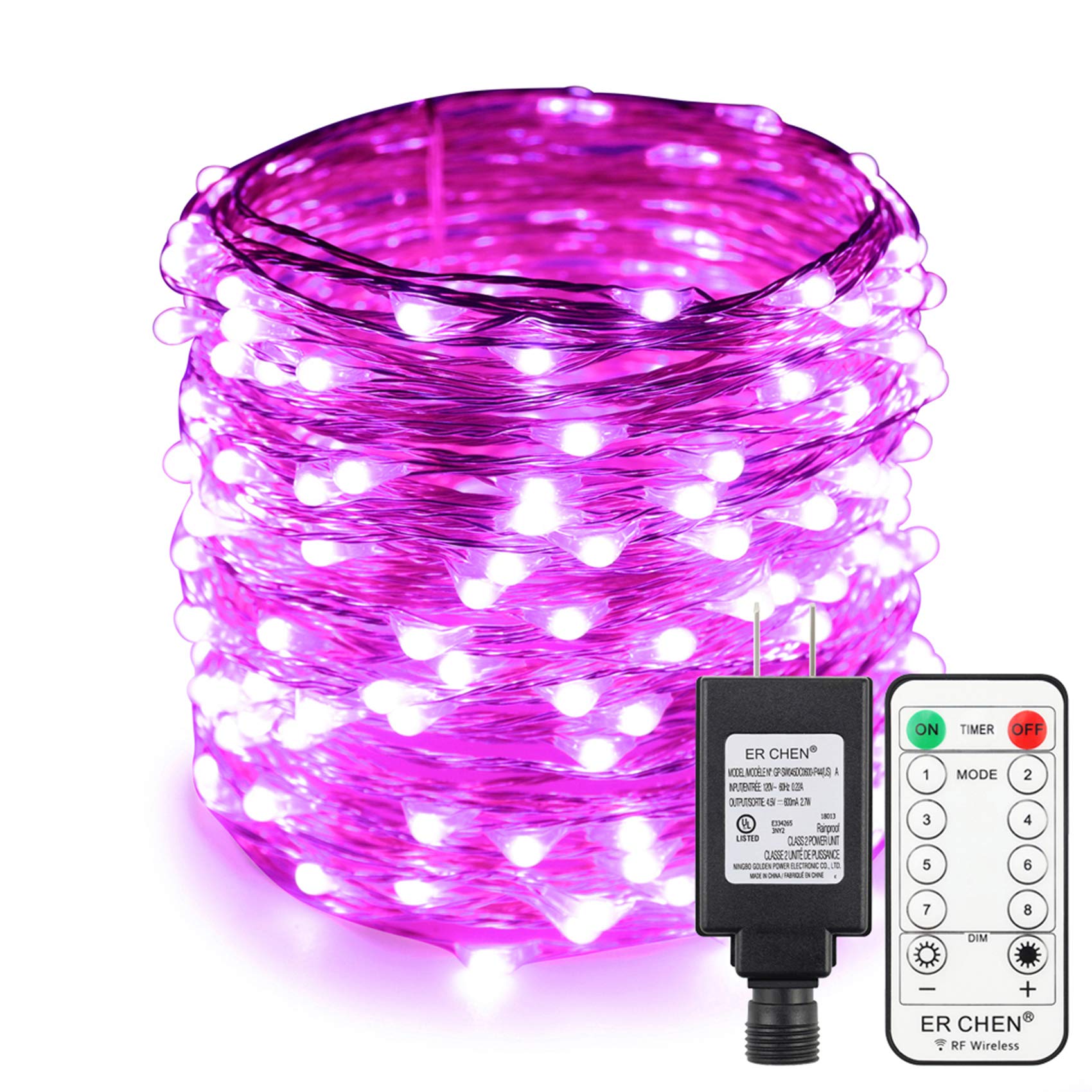 ER CHEN 66ft Led String Lights, 200 Led Fairy