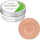 PPMAK-40 PCS Sensor Covers for Libre 2/3-Adhesive Patches-Waterproof CGM Tape No Glue On The Center-Color Tan and Long Lasting (40 PCS)