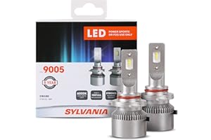 Sylvania 9005 LED Powersport Headlight Bulbs for Off-Road Use or Fog Lights - 2 Pack