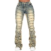 ROCKSTAR ORIGINAL Women's Zariyah Tinted Stacked Flare Jean