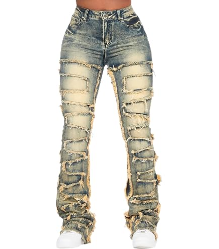 Amazon.com: ROCKSTAR ORIGINAL Women's Zariyah Black Stacked Flare