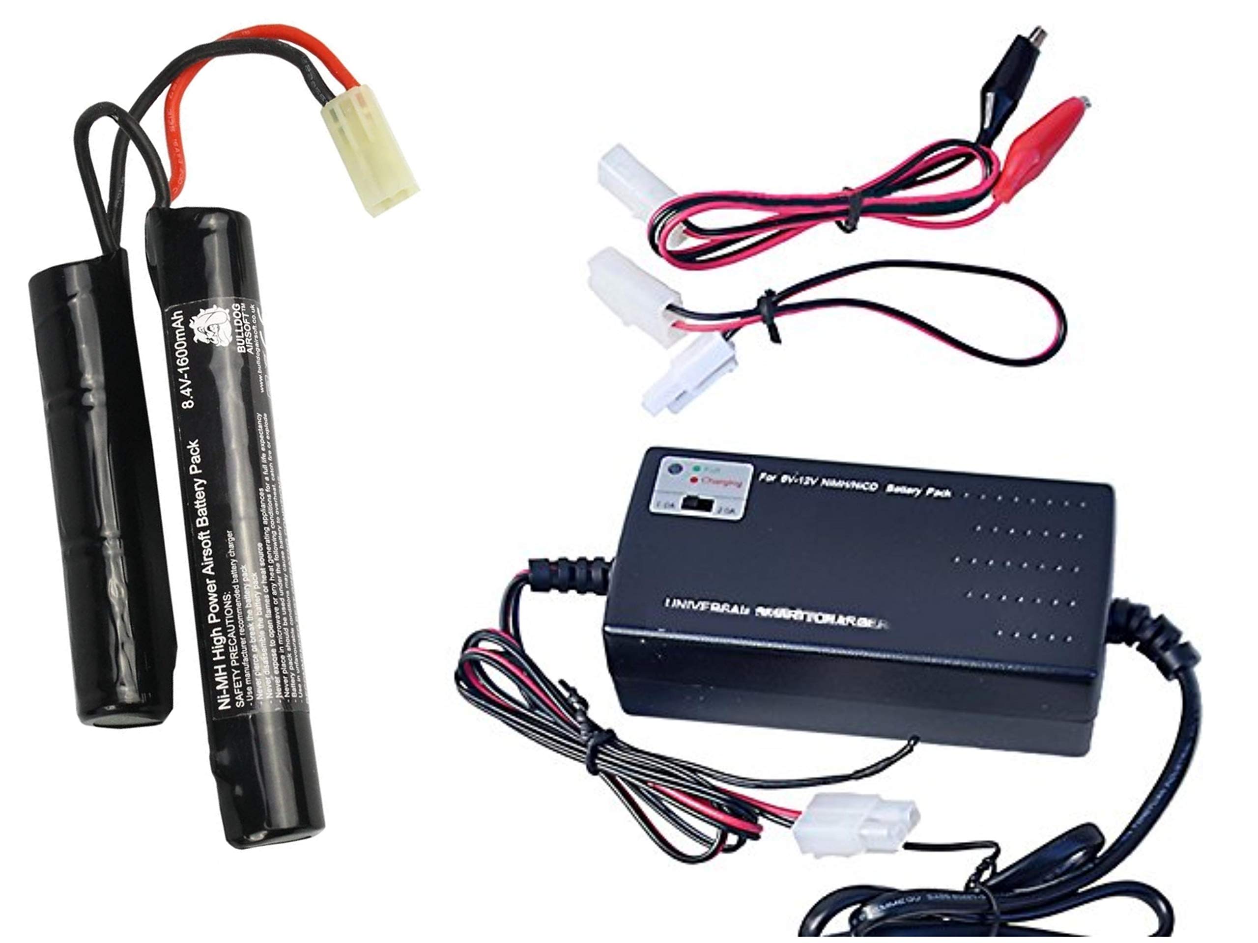 Bulldog Airsoft Universal Smart AEG Charger Any 6V12V Battery 1.0A/2