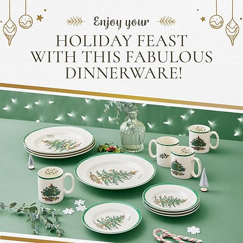Spode Christmas Tree 12-Piece Dinnerware Set (Service for