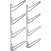 Krypt Towers Ultimate Board Sports Wall Mount Storage Rack, Heavy Duty Steel Board Stand, Rubber Padded Fingers, Store & Display Up to 4 Surfboards, Wakeboards, Snowboards, Skis, E-Foil & More