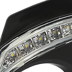 Kojem LED Fog Light Bezel Compatible with 2011-2013