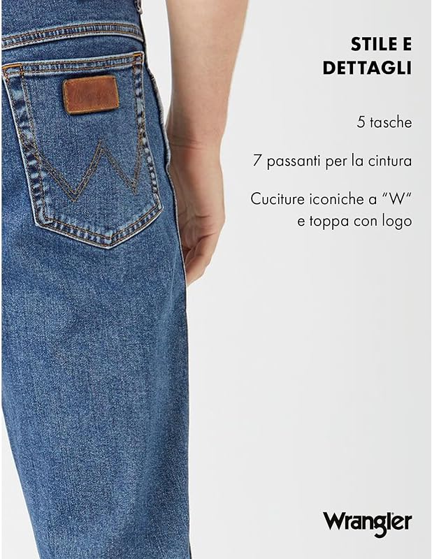 - Jeans Uomo - vestibilità Dritta Authentic - Texas - Stonewash