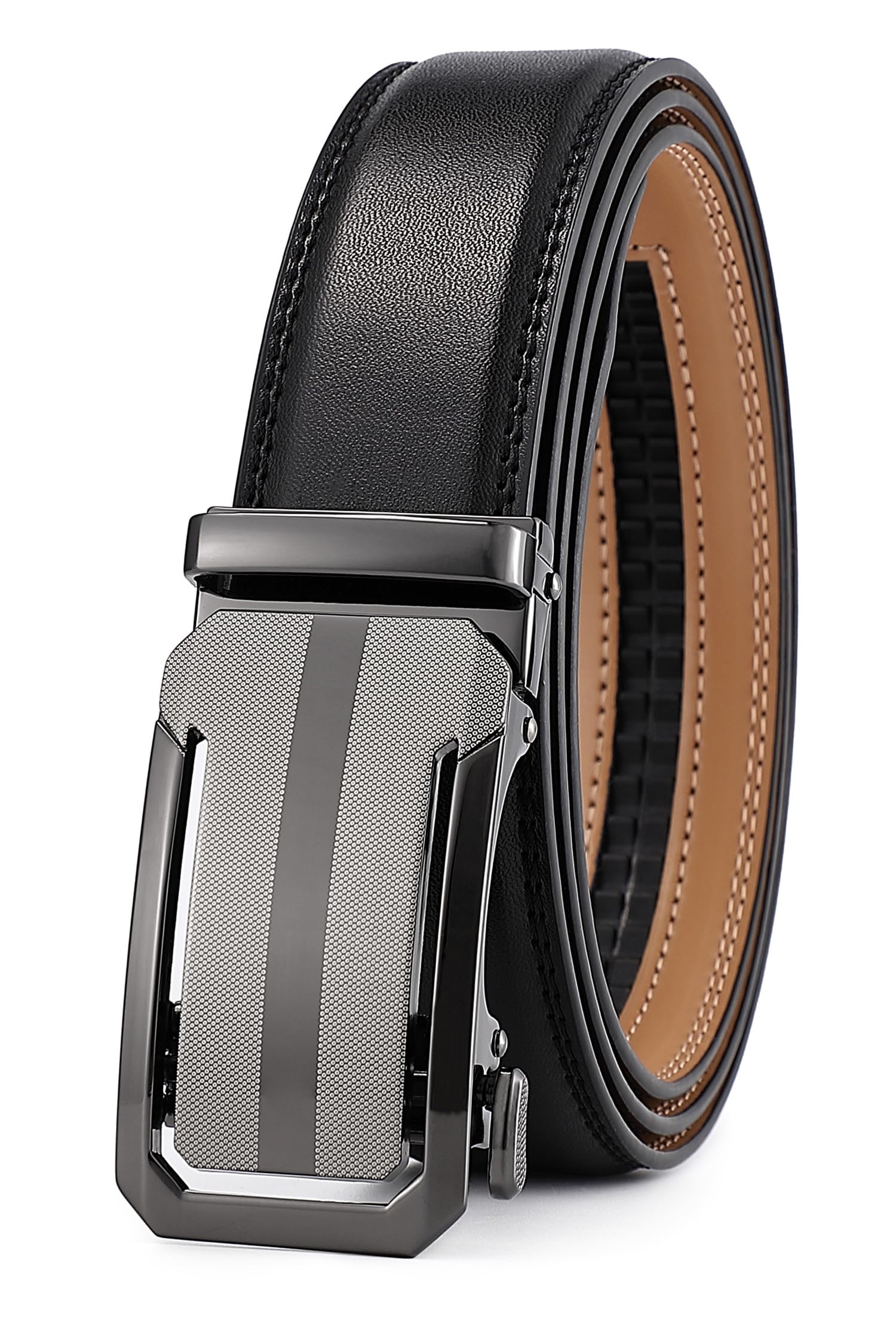 guvoosm Mens Belt,Ratchet Dress Adjustable Belts