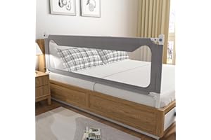 Sephyroth Bed Rails for Toddlers, Upgrade Height Adjustable Baby Bed Rail Guard Specially Designed for Twin, Full, Queen, King Size - Safety Bed Guard Rails for Kids 1 Side:74.8"(L) ×27"(H)
