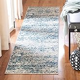 SAFAVIEH Madison Collection Runner Rug - 2'2" x 6', Grey & Blue, Modern Abstract Design, Non-Shedding & Easy Care, Ideal for 