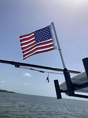 Boat Flag Pole for Rod Holder Mounts by Boat Trix (30
