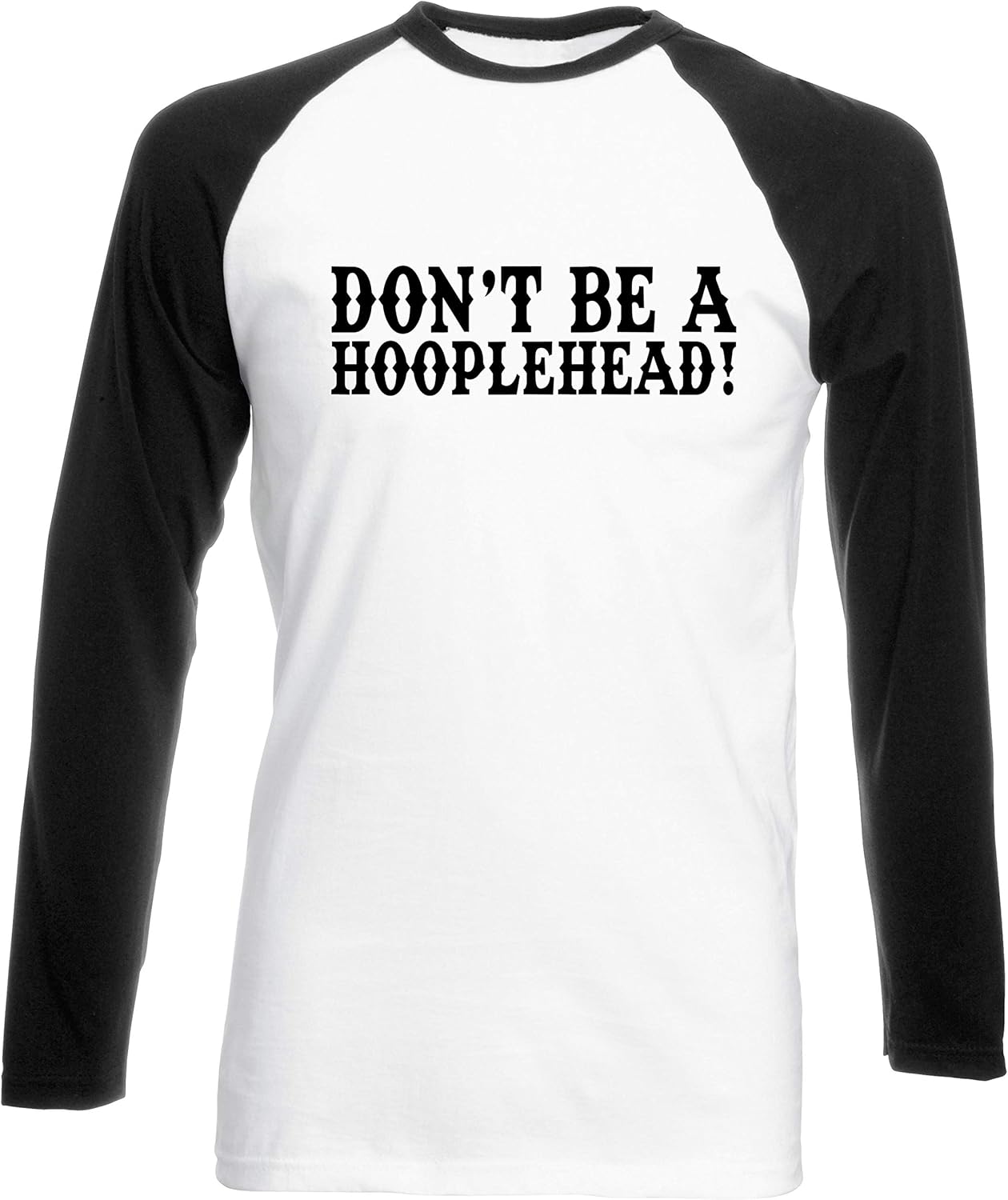 Hippowarehouse Don't Be A Hooplehead Unisex Long Sleeve Baseball Two