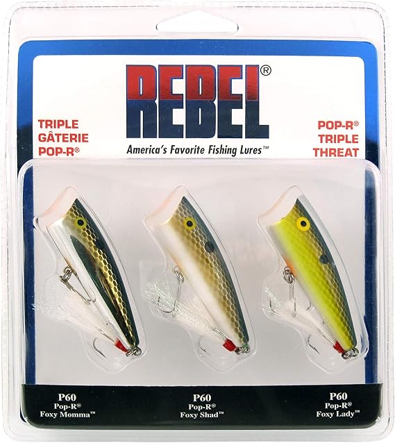 Rebel Pop R Triple Threat, Topwater Lures - Amazon Canada