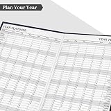 ZYBUX A5-2026 Diary Day a Page Half Page Saturday Sunday Navy Blue view 3