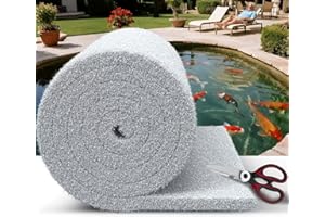 Demiwise Pond Filter Pad 18"x36"X1"-Thickened Durable Pond Filter Material & Cut to Fit Filter Media for Koi Ponds, Aquariums & Fountains-Reusable for Clear, Healthy Water