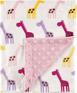 pink giraffe blanket