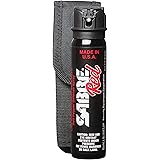 SABRE Red Pepper Spray - Police Strength - with Flip Top and Belt Holster (4.36 oz)