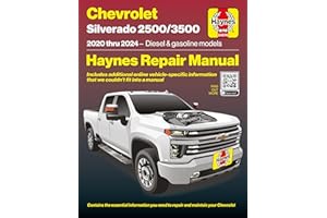 Haynes Compatible for The Chevrolet Silverado 2500/3500 (2020–2024) Repair Manual: Covers 6.6L L5P Diesel, 6.6L L8T Gas – Maintenance, Repairs, Troubleshooting & Wiring Diagrams