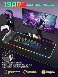 TopMade Mouse Pad with Wireless Charging, 31.5" x
