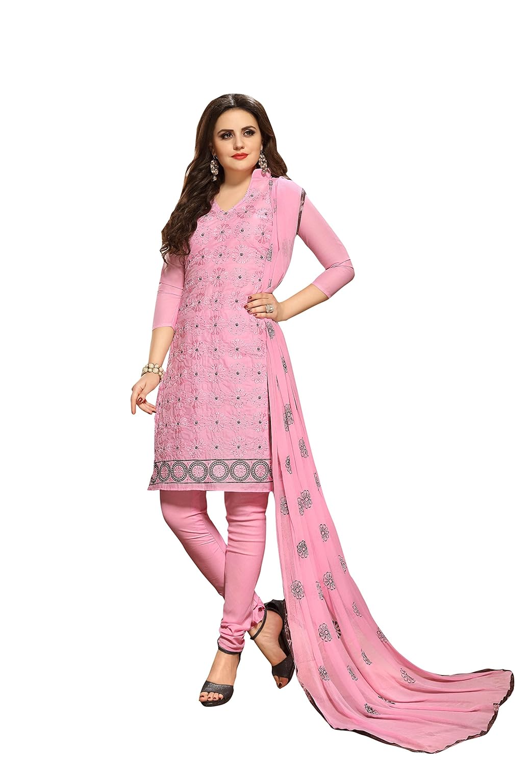 oomph! women's chiffon dress material (rbgg_imag006_c_baby pink_free size)