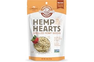 Hemp Seeds 10g Plant Based Protein, 12g Omega 3 & 6 per Serving, Perfect for smoothies, yogurt, salad, Non-GMO, Vegan, Keto, Paleo, Gluten Free, Manitoba Harvest, 8oz (Pack of 2)