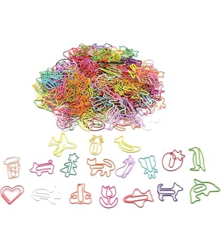 120 Pcs Animal Shaped Paper Clips - Cute Decorative Clips For Office & School