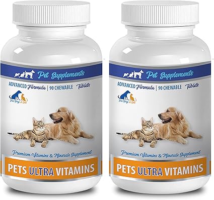 Amazon Com Cat Immune System Boost Ultra Vitamins For Pets Dogs And Cats Powerful Minerals Vitamin A For Cats 2 Bottle 180 Chews Health Personal Care