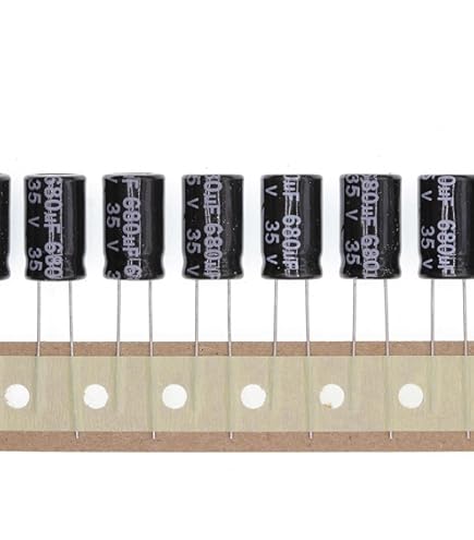 Lot De 50 Condensateurs électrolytiques En Aluminium 25 V 1500 UF 10 X 20 Mm