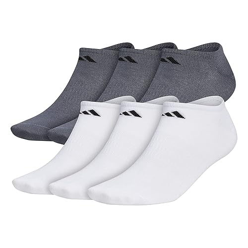 adidas Men's Superlite No Show Socks with Arch Compression (6-Pair