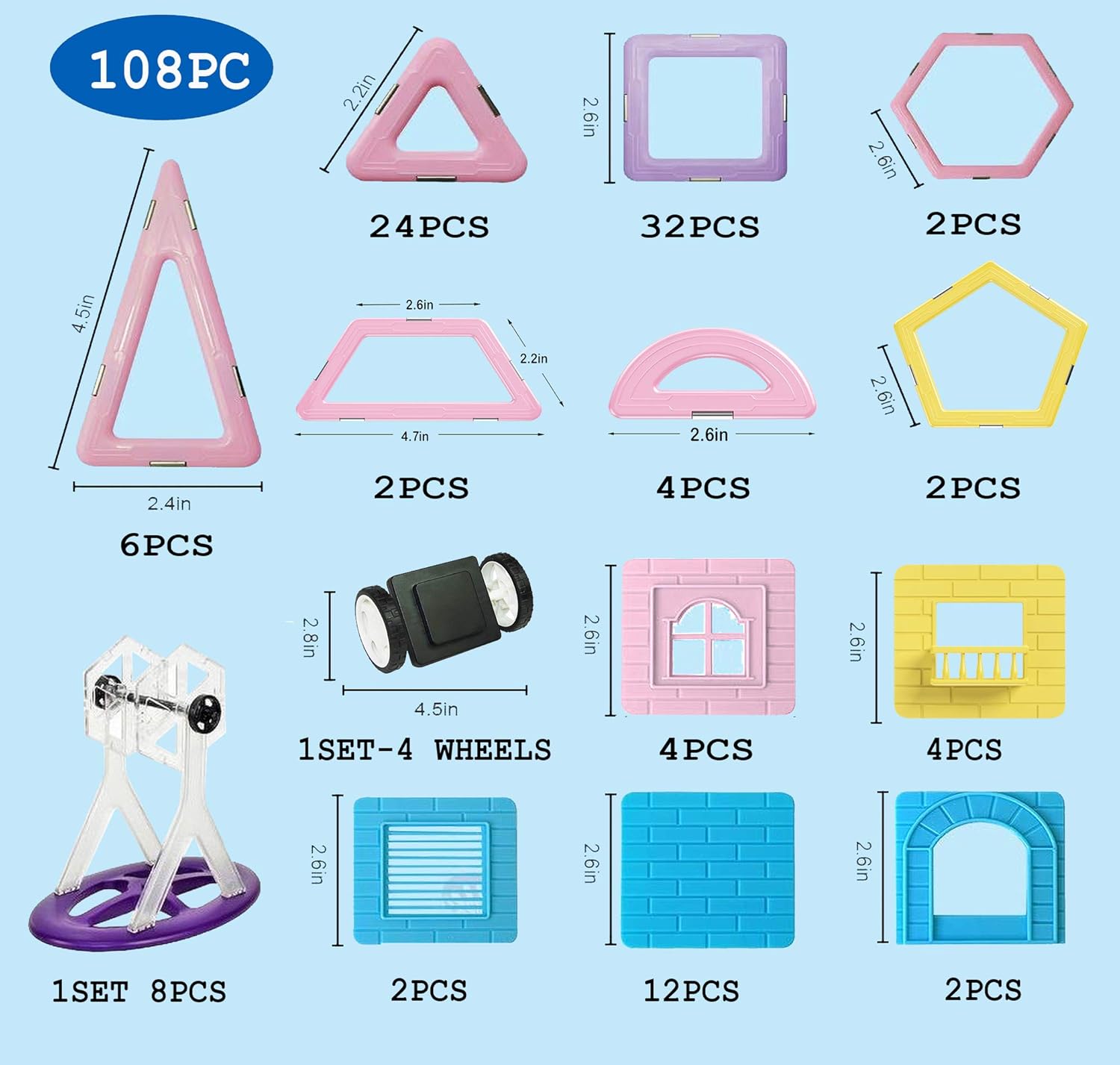 dreambuildertoy magnetic tiles