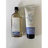 Bath and Body Works - Aromatherapy -Enhances Sleep -LAVENDER VANILLA - Body Wash & Foam Bath and Body Cream - Bundle