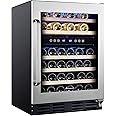 Kalamera 24" Beverage Refrigerator 154 Can Built-in or Freestanding Single Zone Touch Control & 45 Bottle Dual Zone 24'' Buil