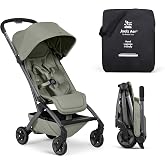 Joolz Aer2 Lightweight Travel Stroller for Baby &amp; Toddler &ndash; One-Hand Fold, Compact Carry-On Airplane Approved, Reclining Seat, UPF 50+ Canopy, Travel Pouch, Baby Net &ndash; Sage Green