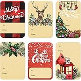 DreamBuilt 120pcs Christmas Gift Tags Stickers Self Adhesive - 2"x3" Christmas Name Tags for Gifts Festival - to from Gift Tag Stickers for Presents