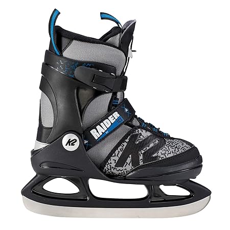 K2 Skate Jungen Raider Ice Schlittschuhe, Schwarz/Grau