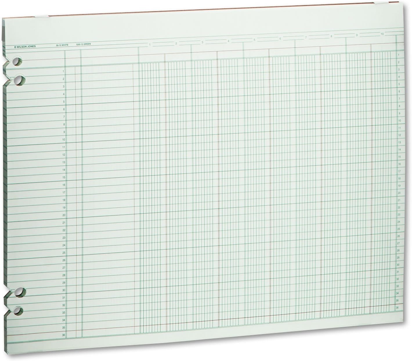 Ledger Posting Systems Office Products WLJG3010 Wilson