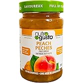 NutroGusto Jams – Fruit Preserve Spread – 290 g (Peach)