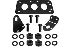 XIONGJIALIANG 7" x 4" Motorcycle License Plate Frame License Plate Bracket Fits For Harley Yamaha Honda Etc