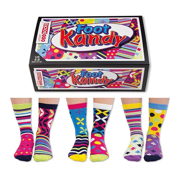 6 Verrückte Socken 15 Kombis - Oddsocks Foot Kandy