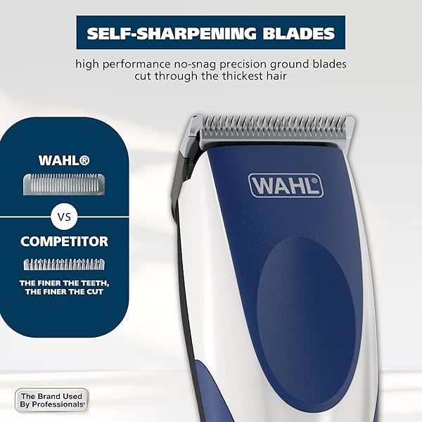 WAHL COLOR PRO CORDLESS RECHARGEABLE HAIR CLIPPER & TRIMMER – EASY COLOR-CODED GUIDE COMBS – FOR MEN, WOMEN, & CHILDREN – MODEL 9649P
