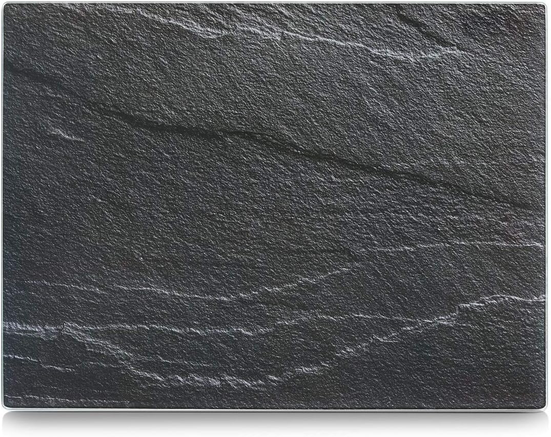 Zeller 26257 Glasschneideplatte Schiefer, anthrazit