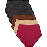 B2BODY Women's High Waist Cool Feel Brief Underwear Panties Small to 5XL