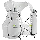 Running Hydration Vest for Women Men, Lightweight Water Vest with 2 TPU 250ML Soft Flask, Adjustable Chest Straps Runners Vest for Trial Hiking Cycling Jogging Marathon