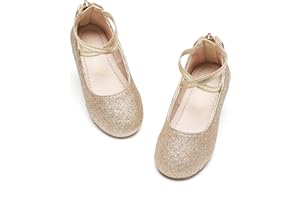 Kiderence Toddler Girls Dress Shoes Little Kids Mary Janes Ballet Flats Toddler