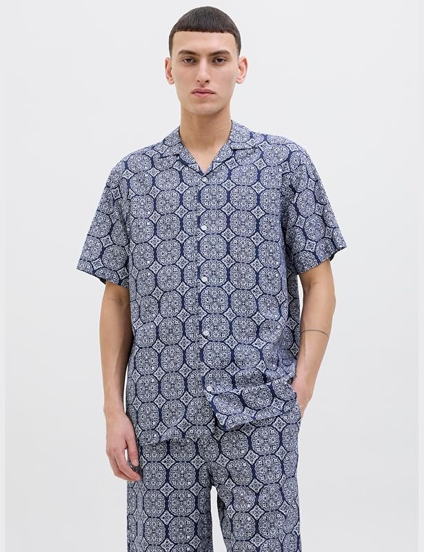 Camiseta Jorseersucker AOP SS para Hombre, Ocean Cavern, XL — foto 2 de 3